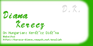 diana kerecz business card